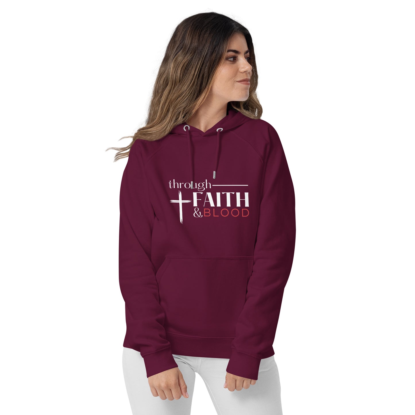 Unisex eco raglan hoodie
