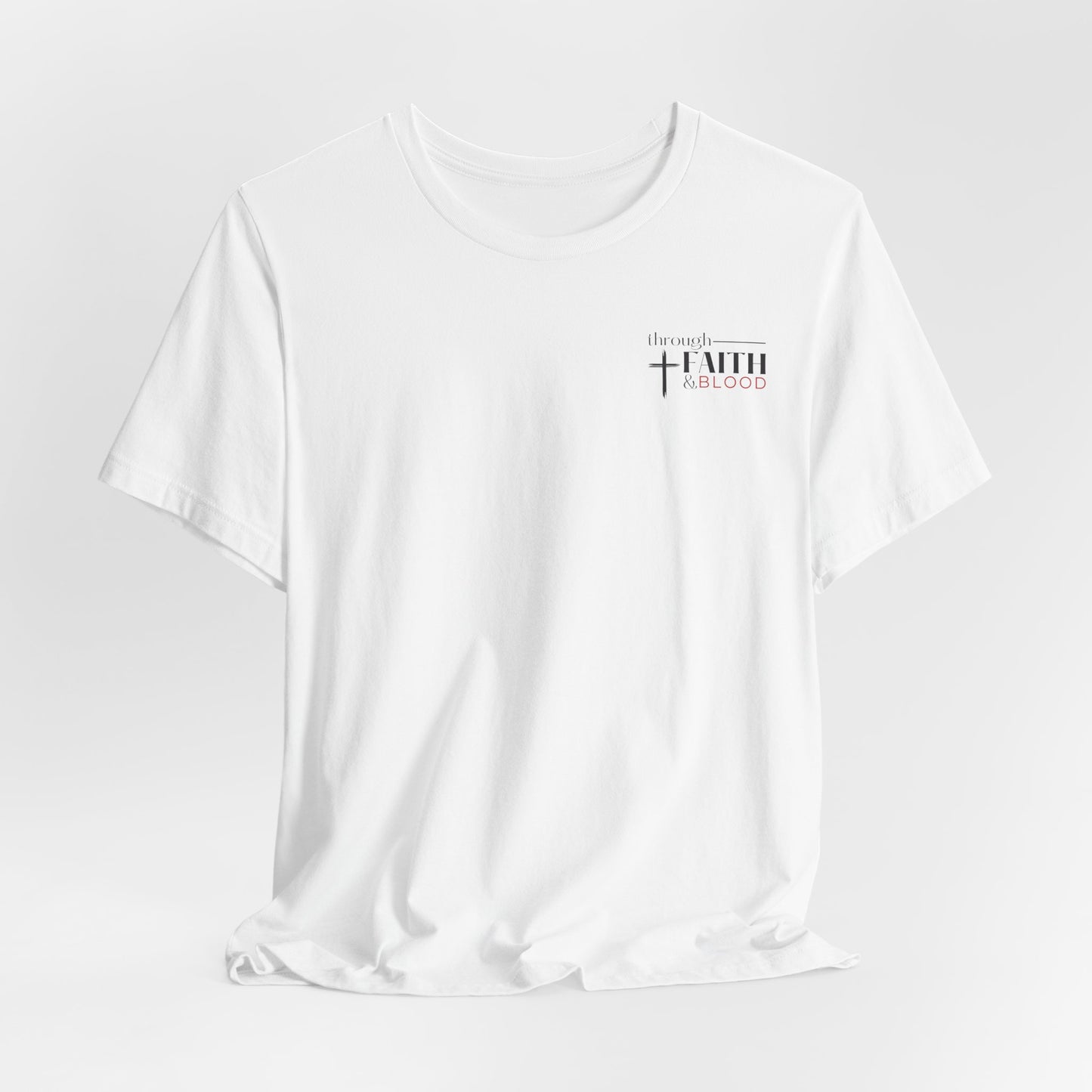 Unashamed Romans 1:16 Tee | Cross logo Christian faith shirt