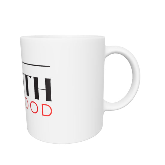 White glossy mug